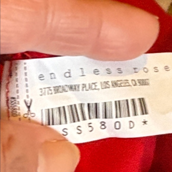 Endless Rose Vibrant  Pintuck Three-Quarter Sleeve Midi Dress  M - Picture 10 of 16